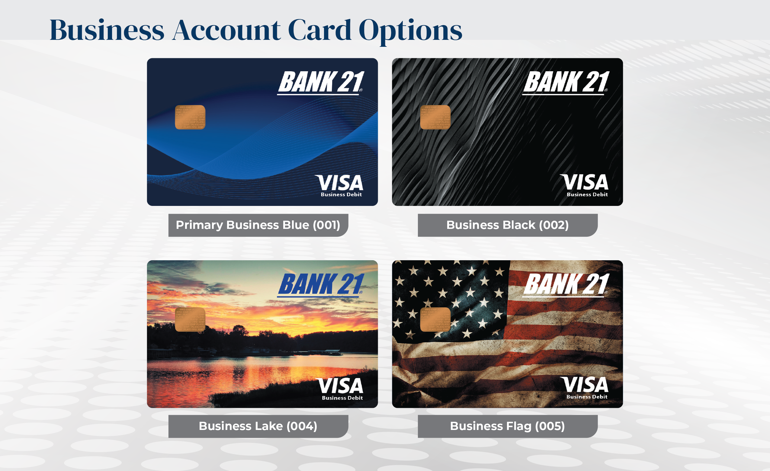 Debit Card Design Options - 2